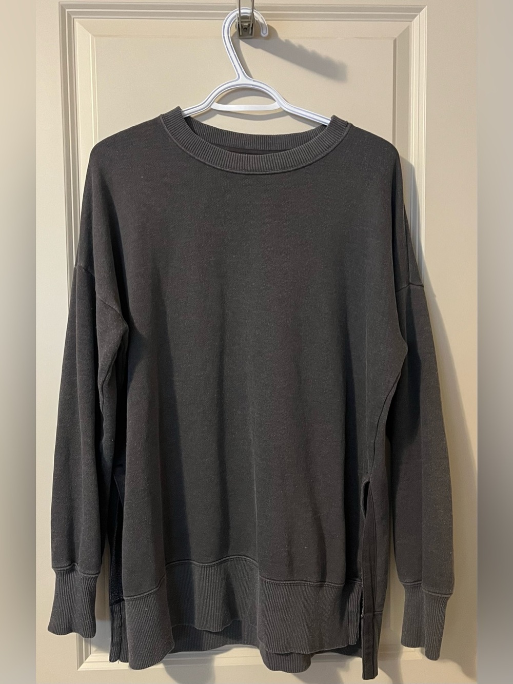 Aerie Side Slit Oversuzed Crewneck Sweatshirt Size Small